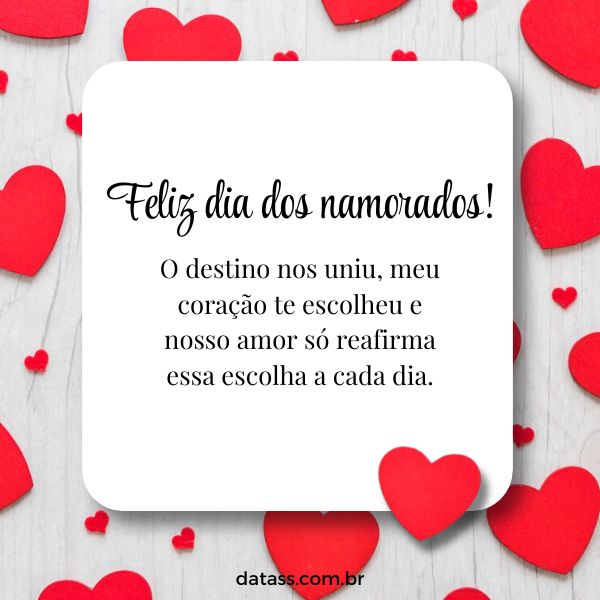mensagens românticas dia dos namorados