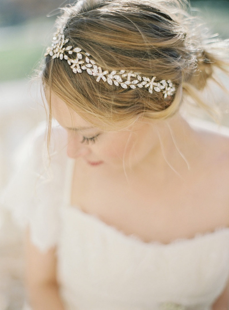 tiara de noiva minimalista