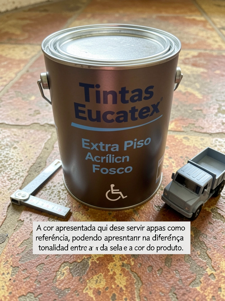 Piso com textura rústica em tons terrosos, com variações de marrom e bege.