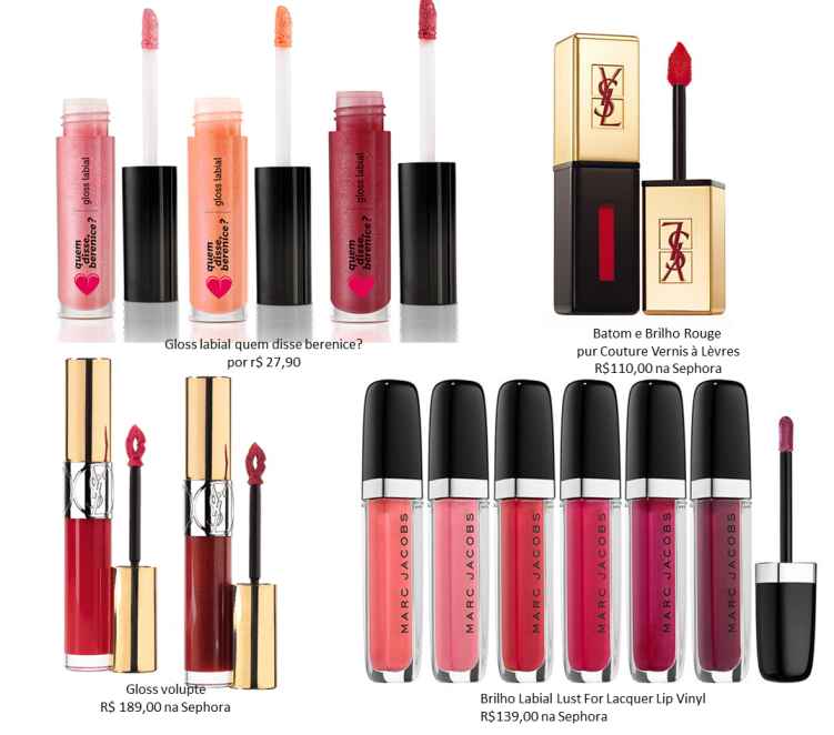 gloss com glitter para festa