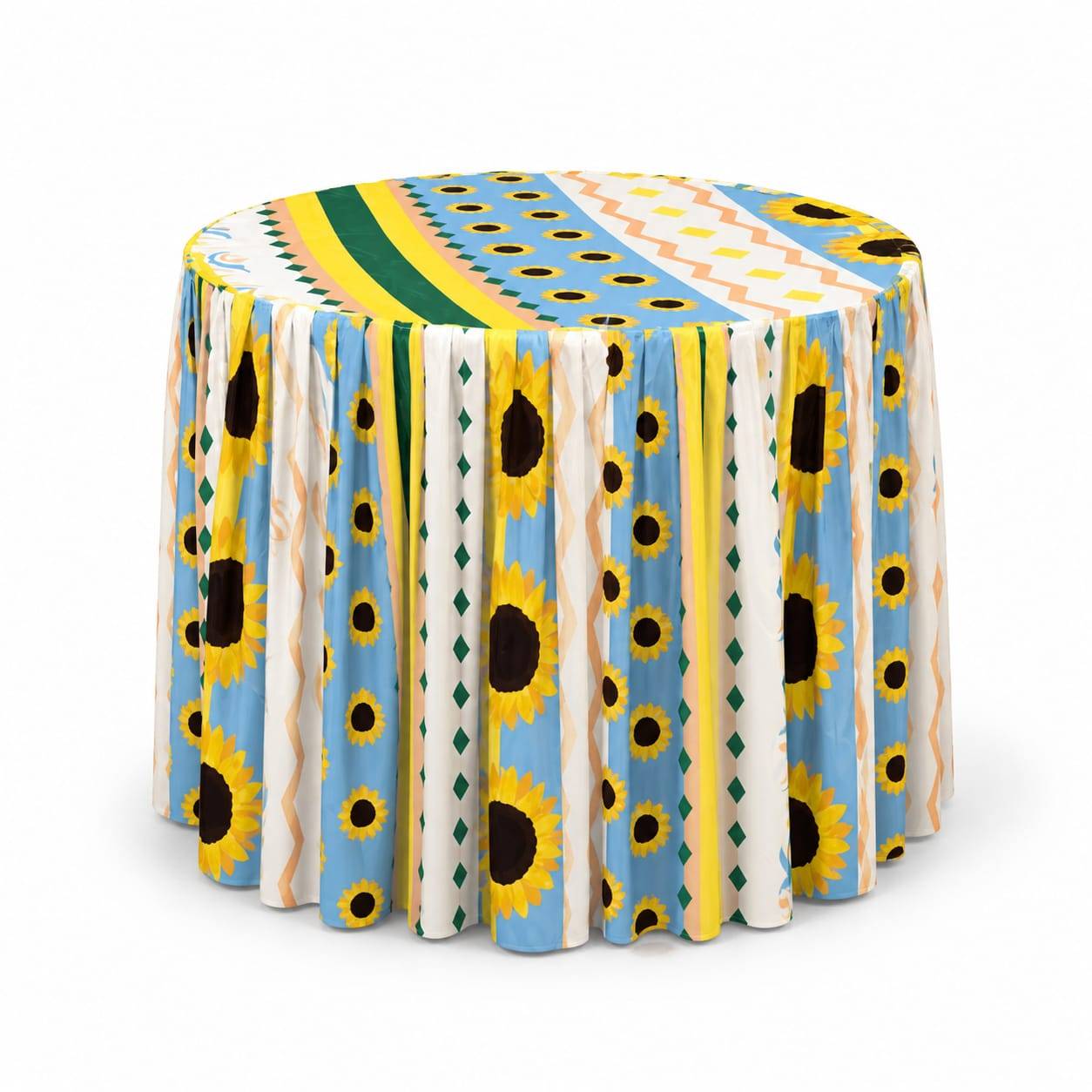 toalha de mesa temática verde amarela