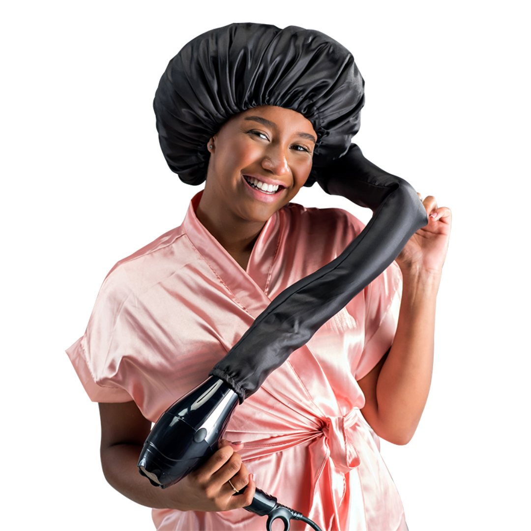 touca para secador de cabelo cacheado