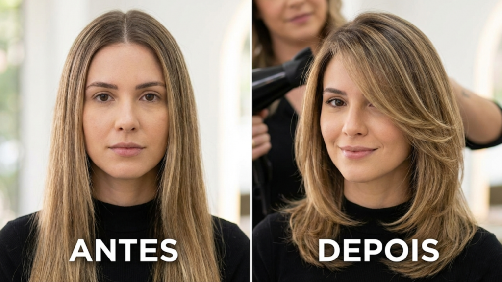 como disfarçar bochechas com o cabelo