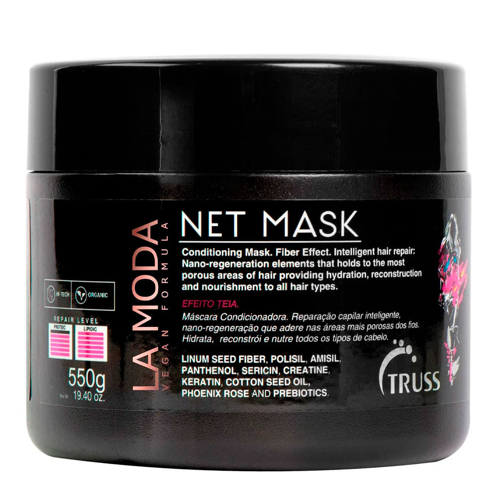 truss net mask e óleo uso obrigatório