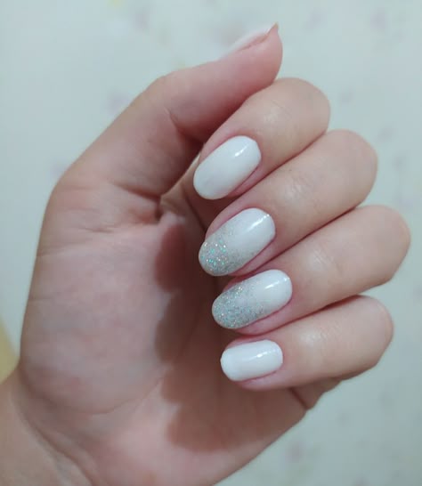 esmalte glitter branco