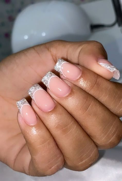 esmalte glitter branco