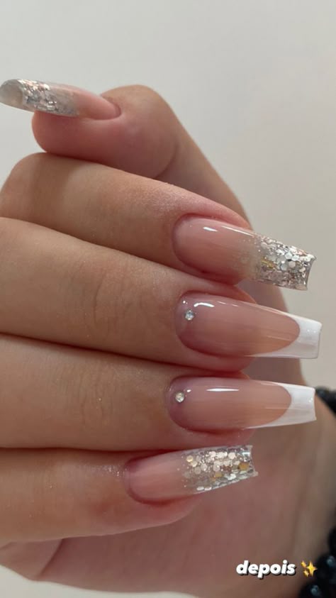 esmalte glitter branco