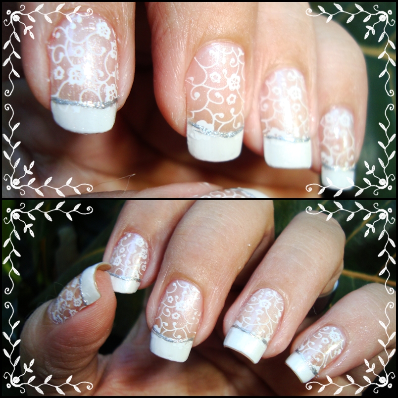 unhas de noiva pedraria