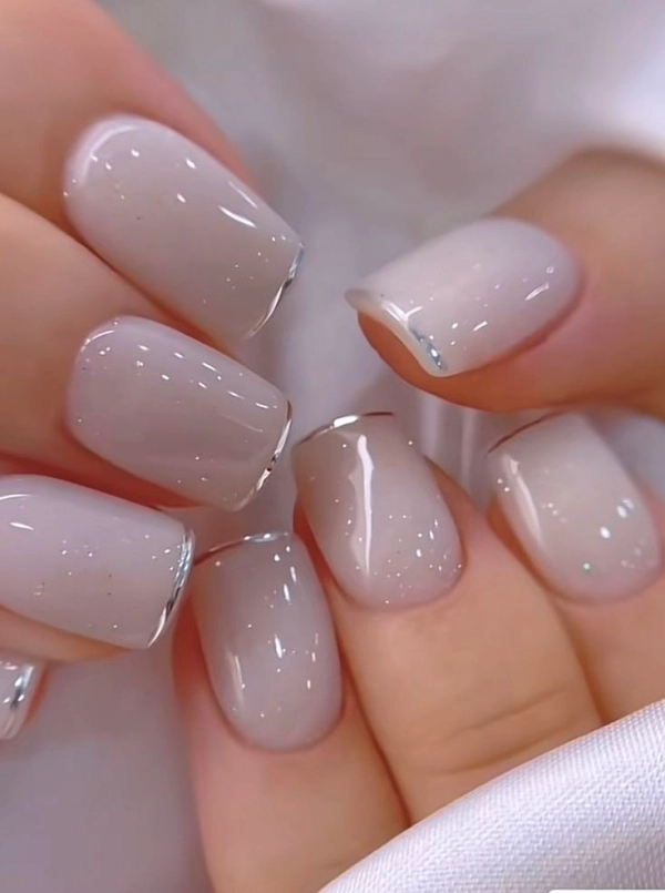 unhas de noiva gel