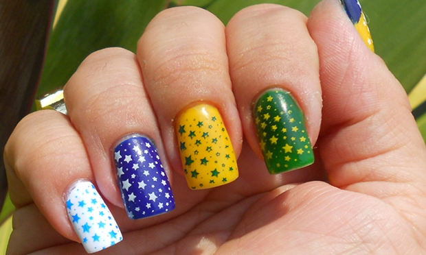 Unhas decoradas curtas