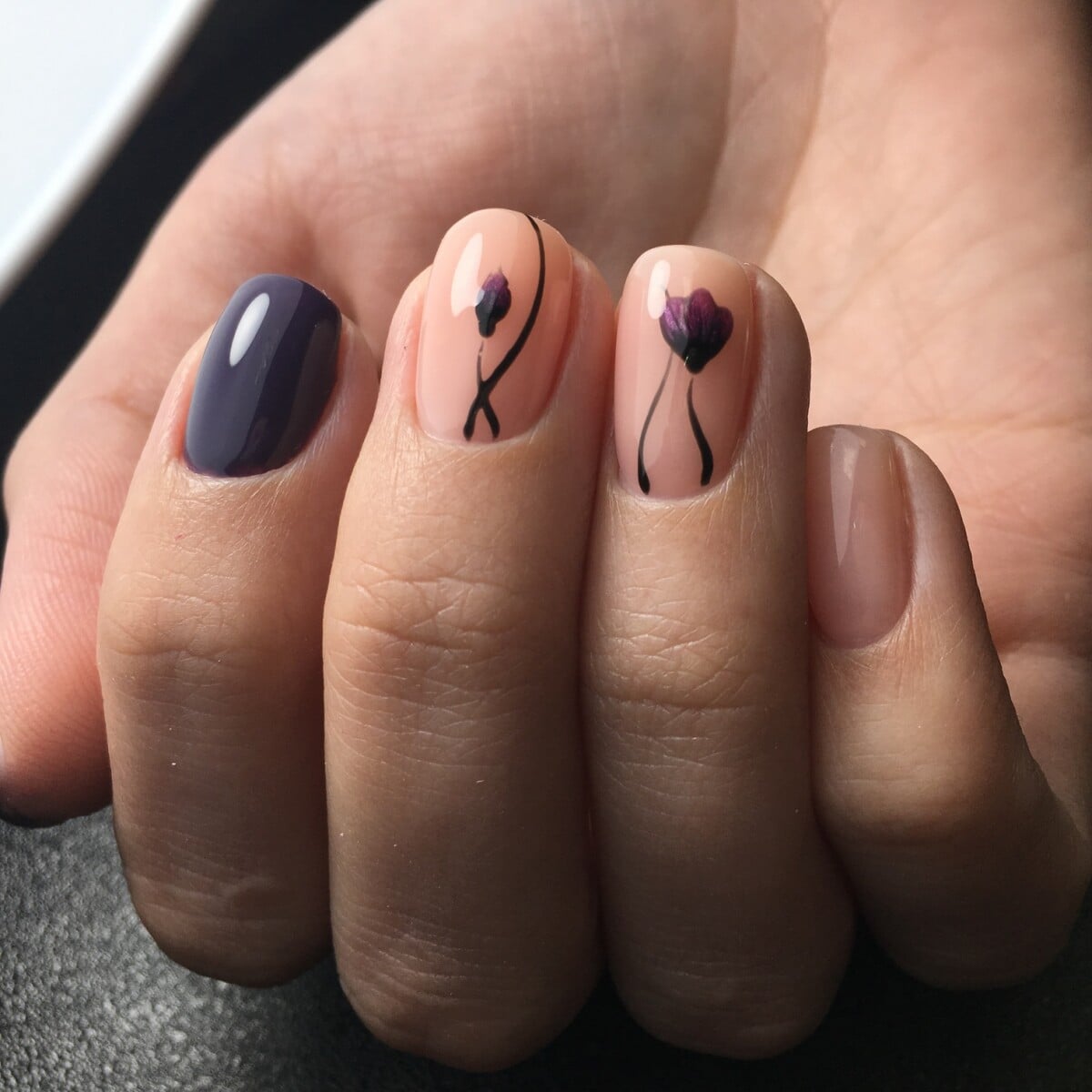 unha decorada para unhas pequenas