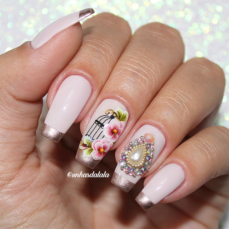 francesinha nas unhas