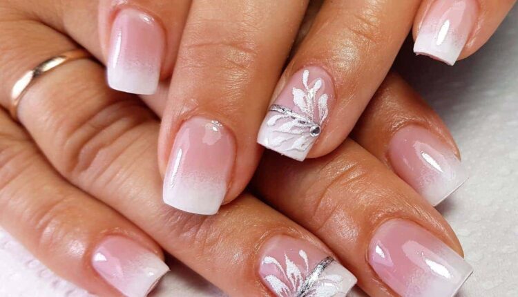 unhas brancas gel