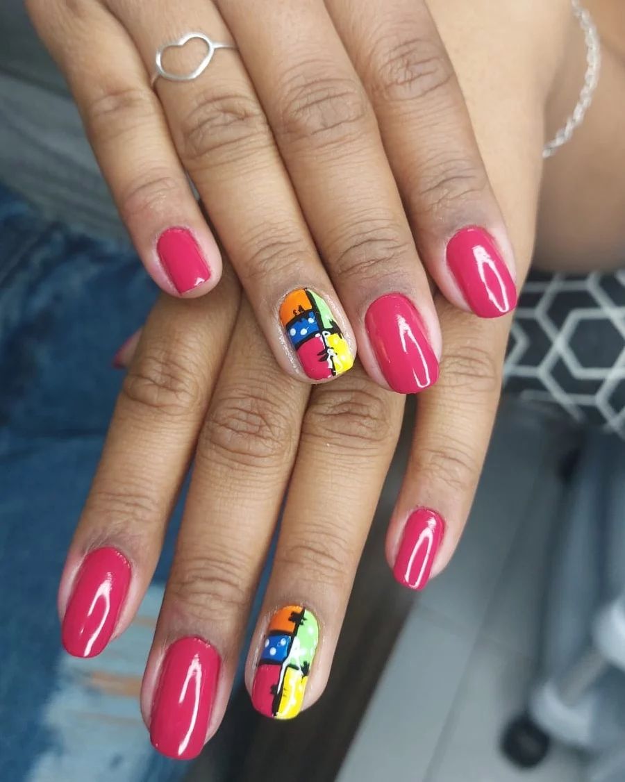 unha decorada para arraial