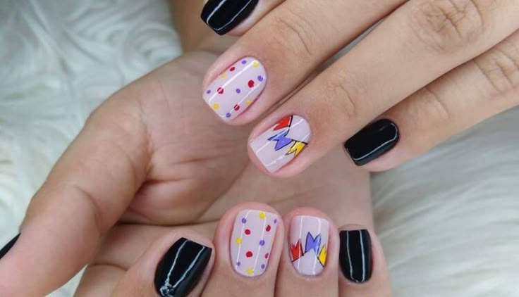 nail art junina fácil