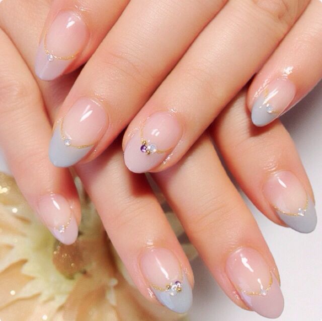 unhas de gel coreanas