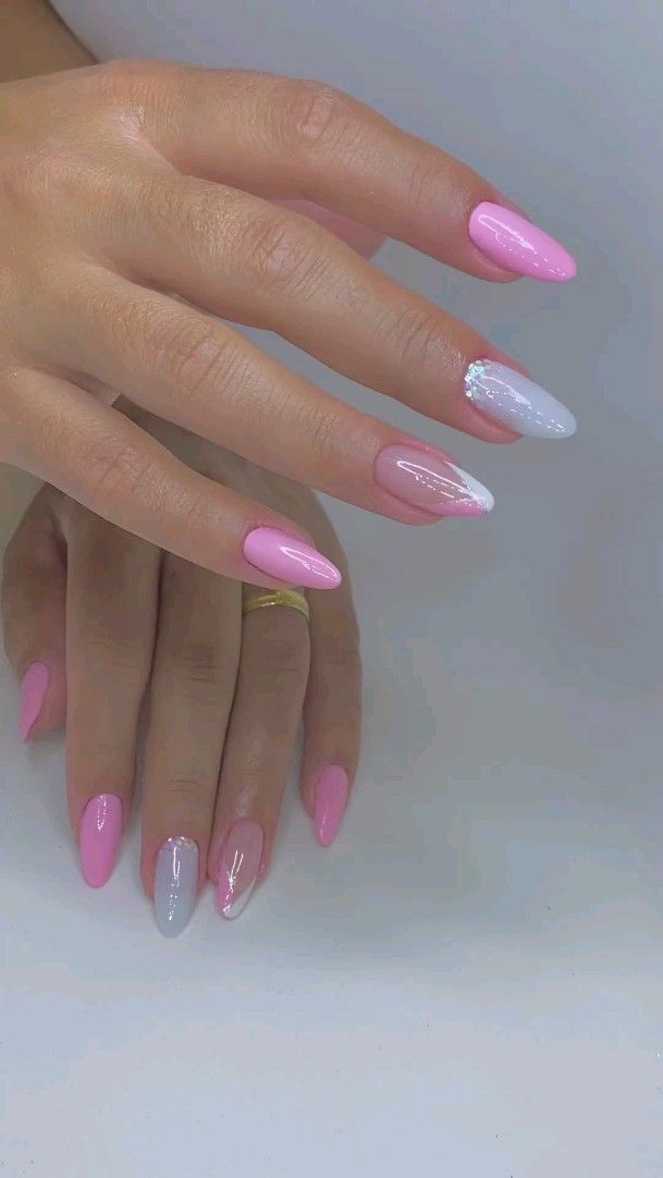 Unha rosa pink