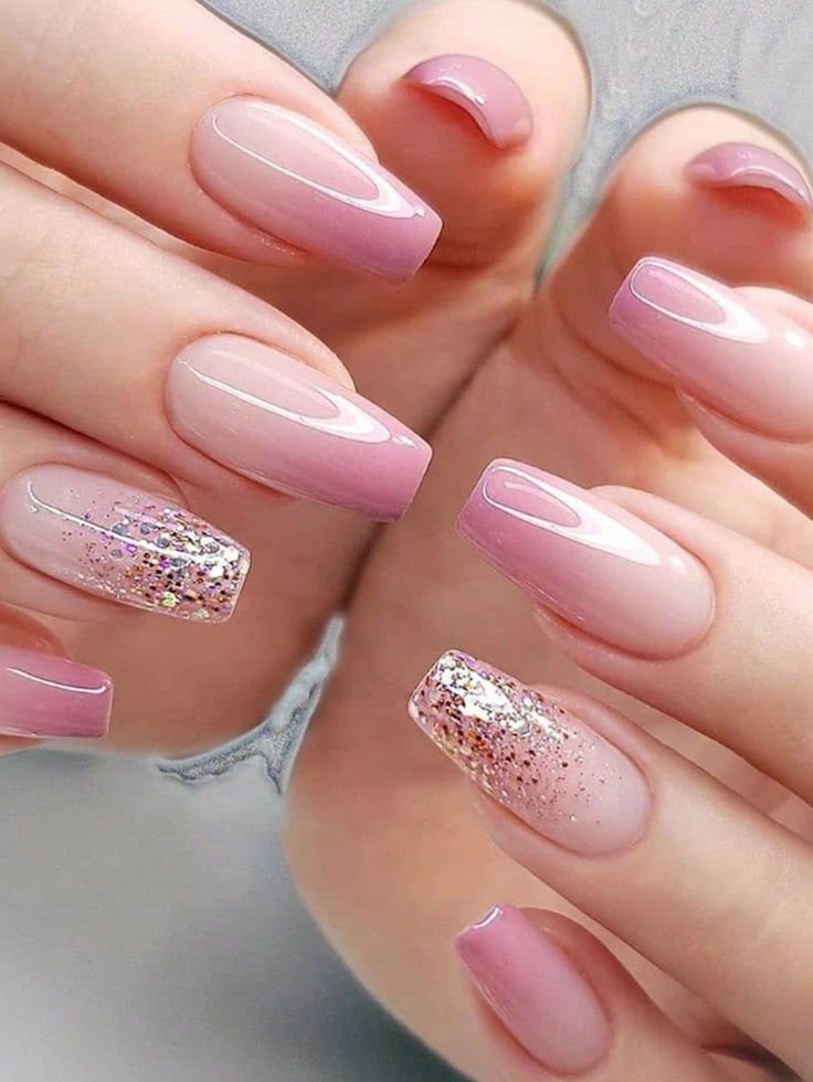 unha rosa bebe delicada