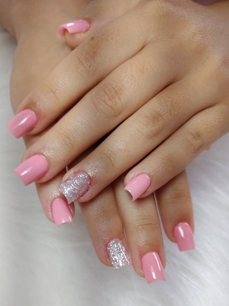 unha rosa bebe degradê