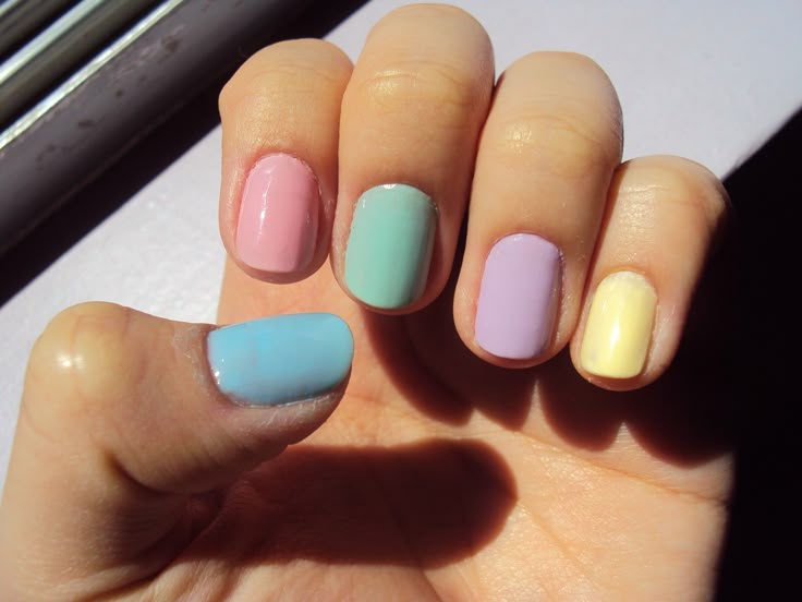 unhas candy color