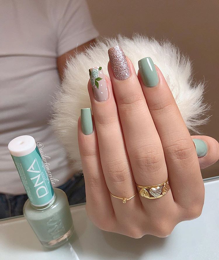 unhas pastel para noiva