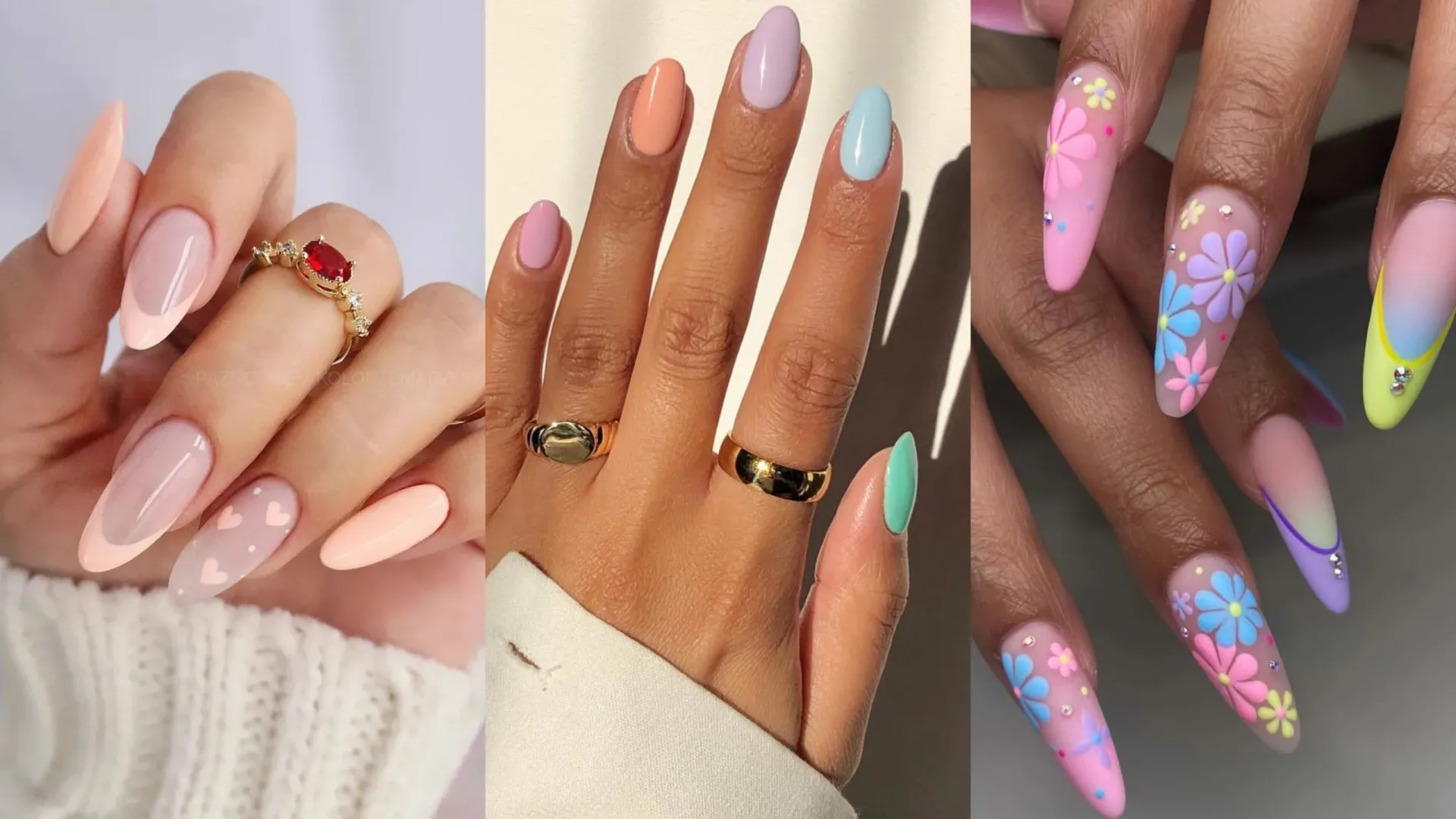 unhas candy color