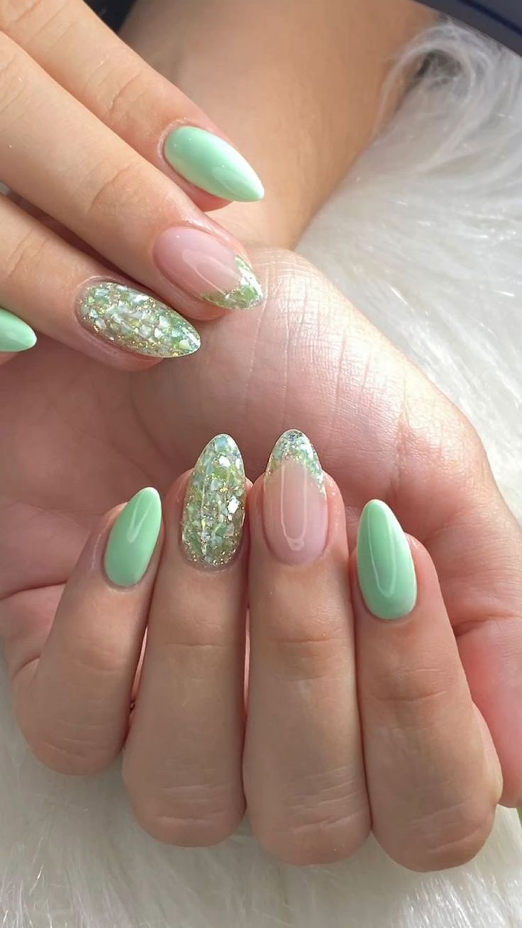 Nail art verde