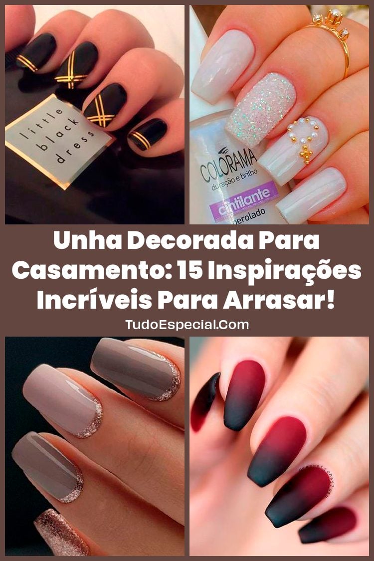 unha de madrinha de casamento