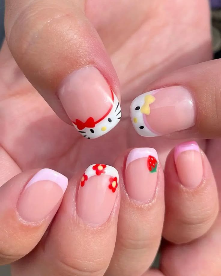 unha temática Hello Kitty