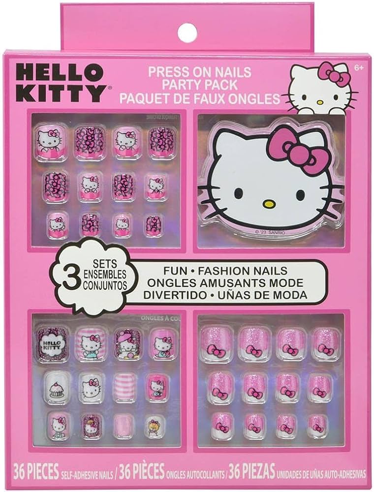 unha Hello Kitty alongada