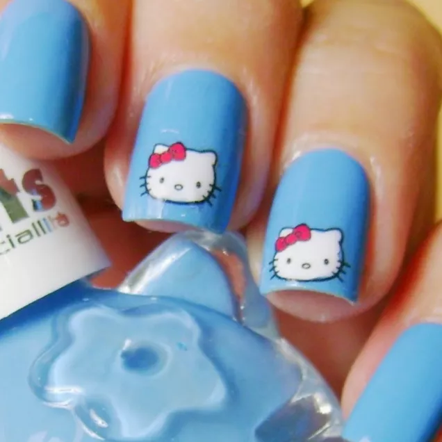 adesivo de unha Hello Kitty