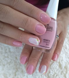unhas curtas com desenhos