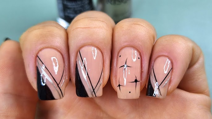 unhas de gel simples