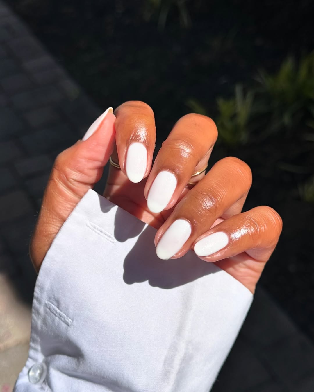 unhas de gel francesinha