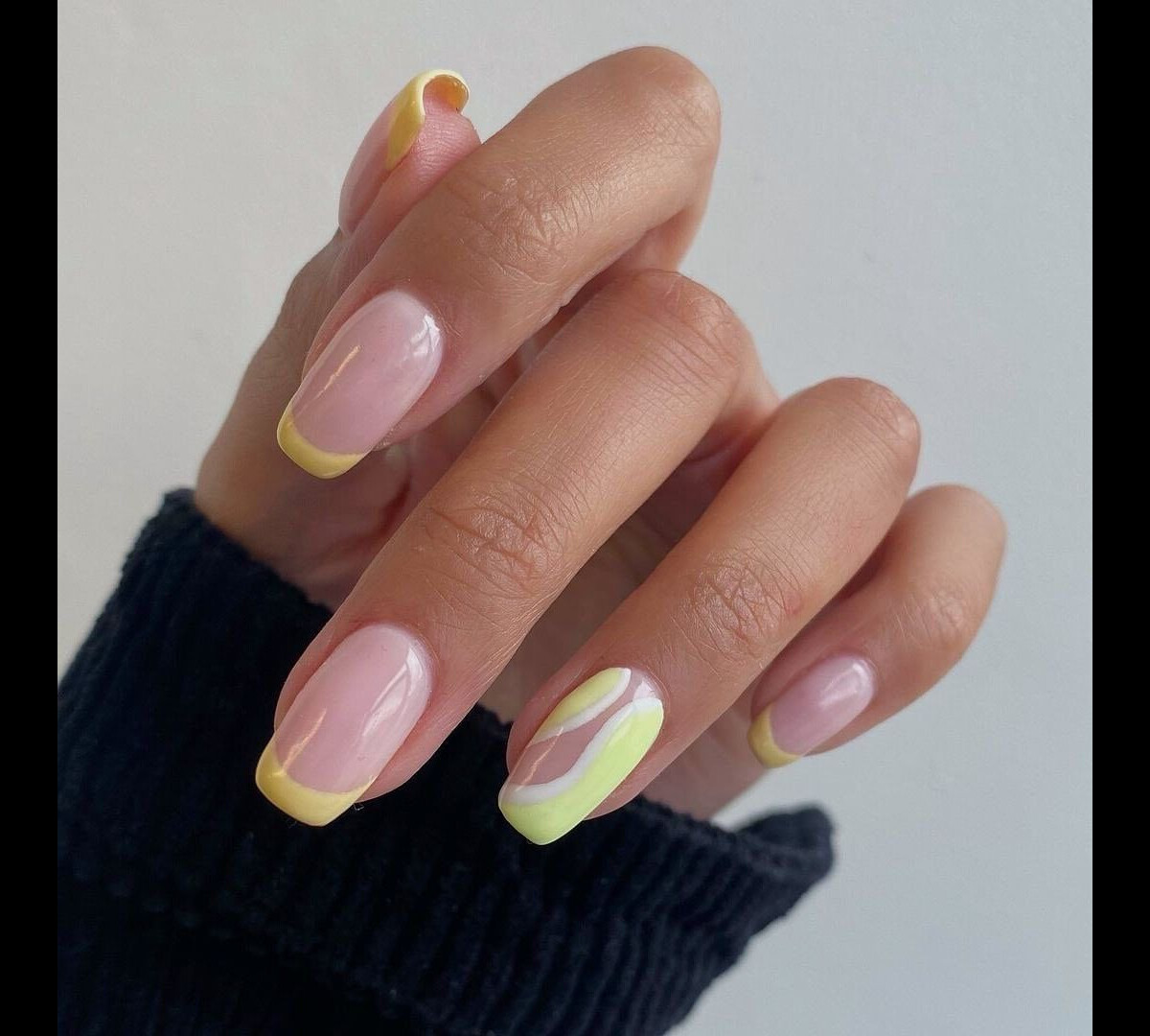 unhas decoradas 2026 amarelas