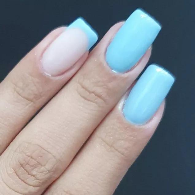 efeito marmorizado azul bebe