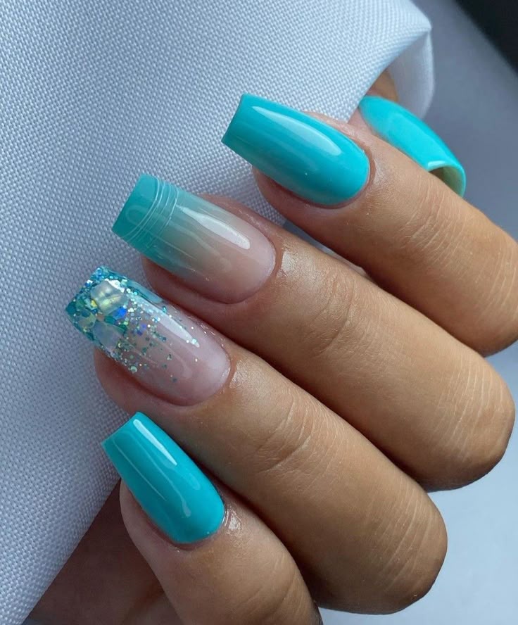 kit unha gel azul bebe