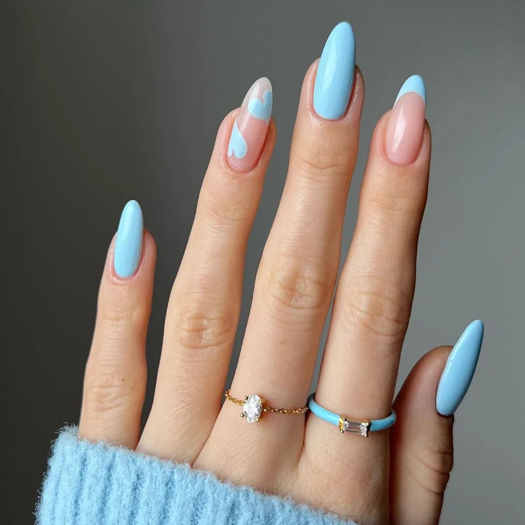 tendências unhas azul 2026