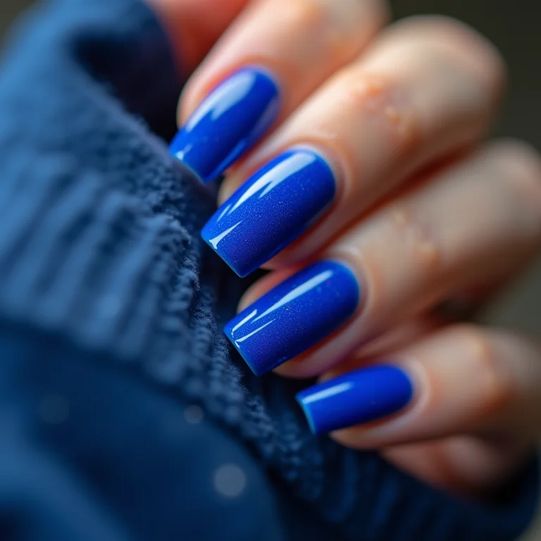 tendências unhas em gel 2026 azul