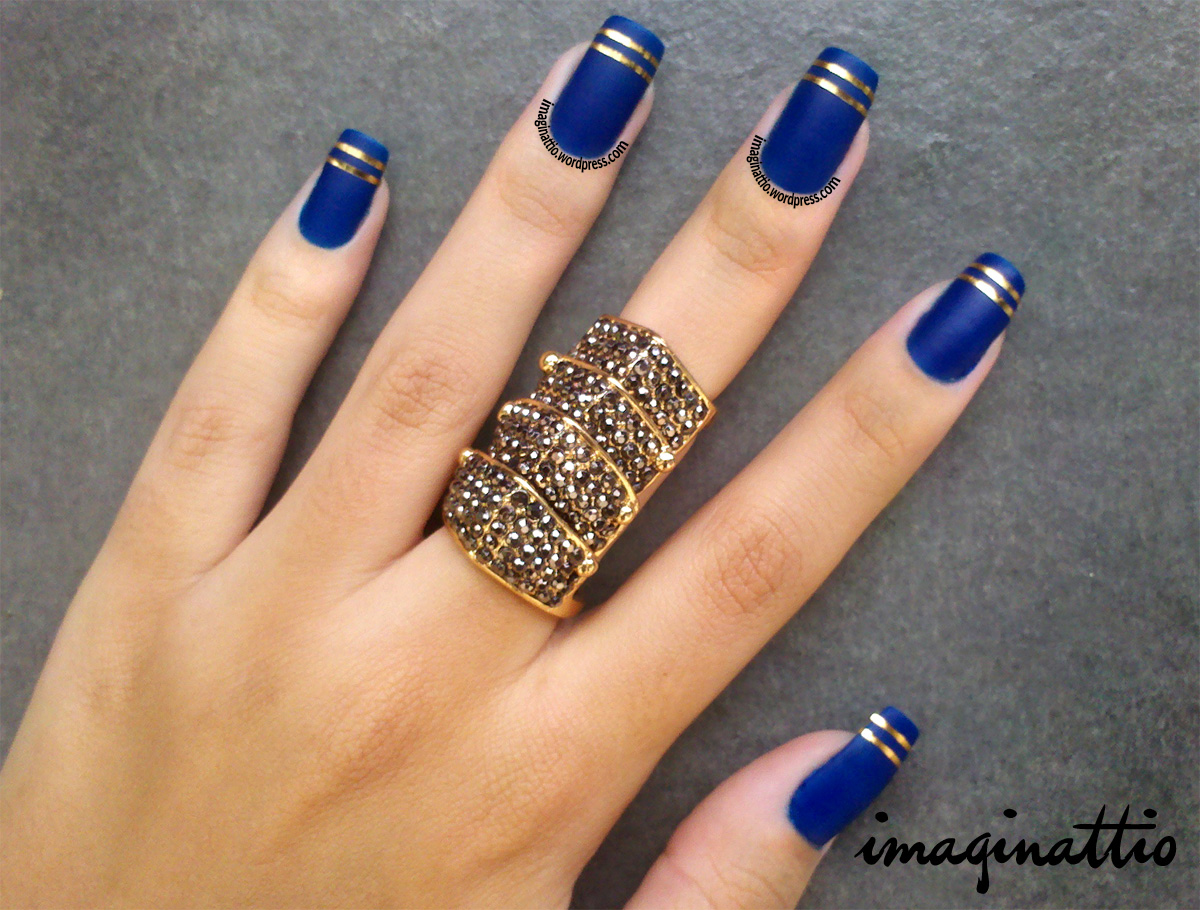francesinha azul royal em gel