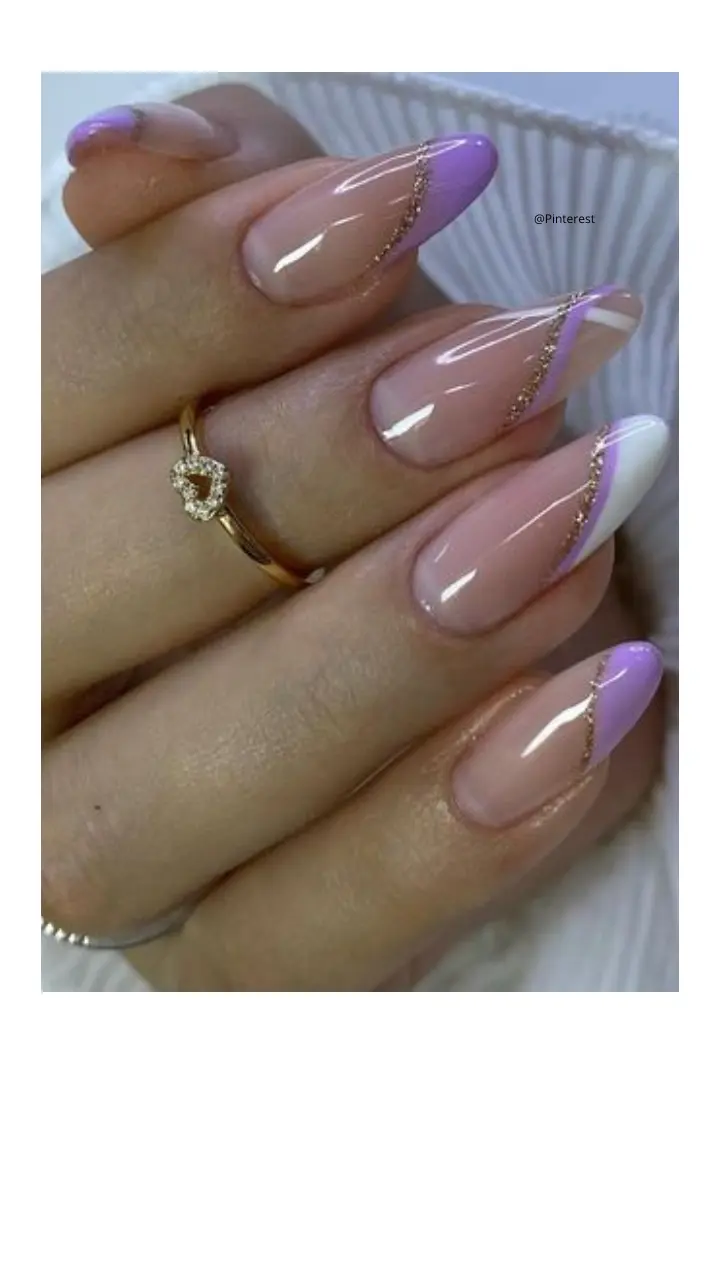 decoração unha gel delicada