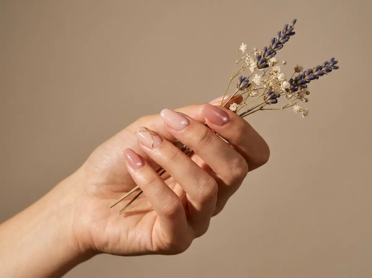 milky manicure gel