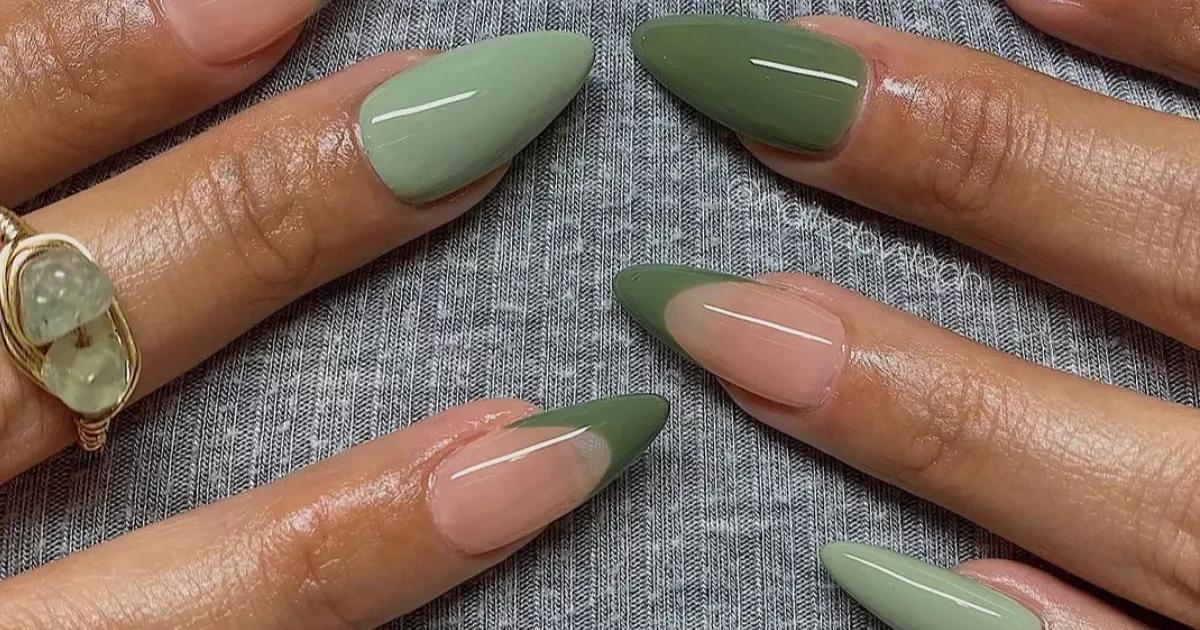 unha de gel verde neon