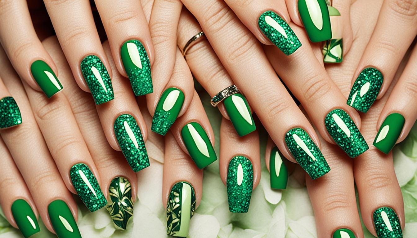 nail art verde