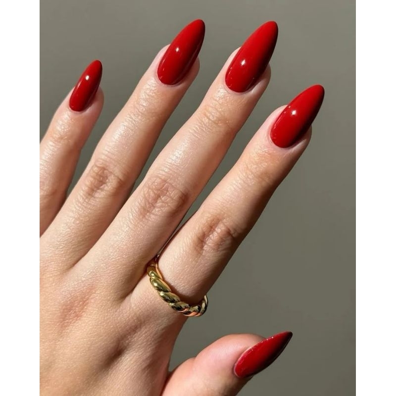 tons de vermelho para unhas em gel