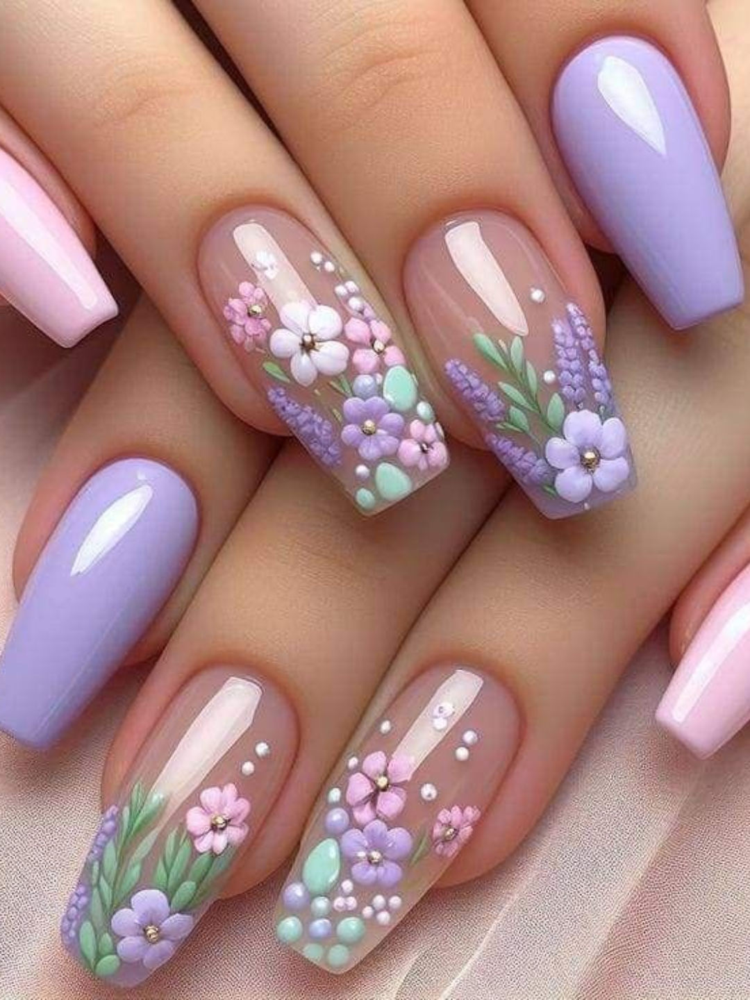 unhas em gel naturais