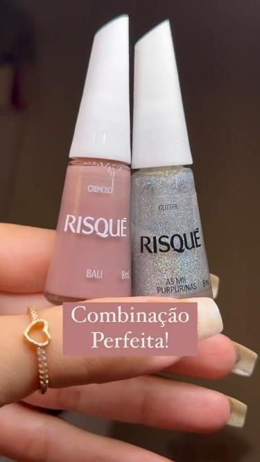 unhas cor de pele