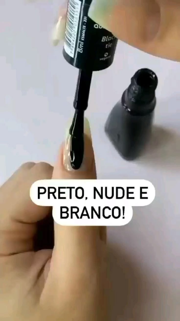 unhas cor de pele