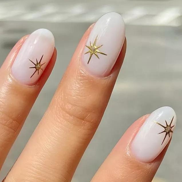 unhas com glitter