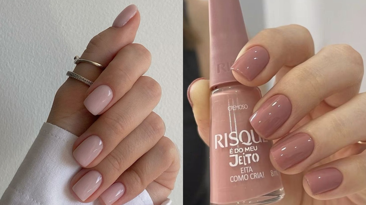 esmalte nude cor de boca